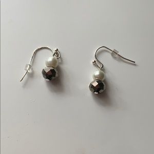 Faux Pearl and Bead Earring Set